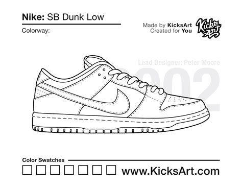 nike dunks outline|Nike dunk printable page.